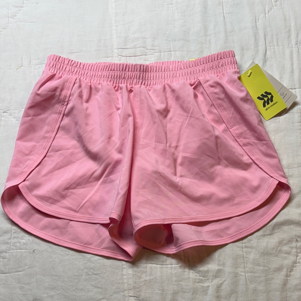 Girls Running/Athletic Dolphin Shorts - Pink Size XL NWT